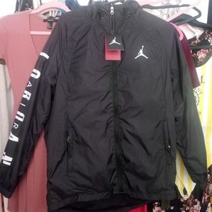 Nwt Jordan black windbreaker